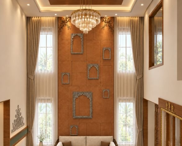 Elegant completed home interior by Oak & Hammer Interiors